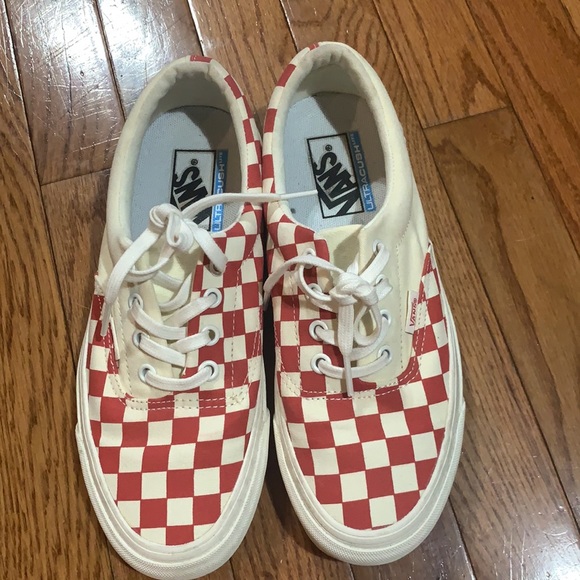 Vans Shoes - Vans Red and Off White Checkered  Era sneakers